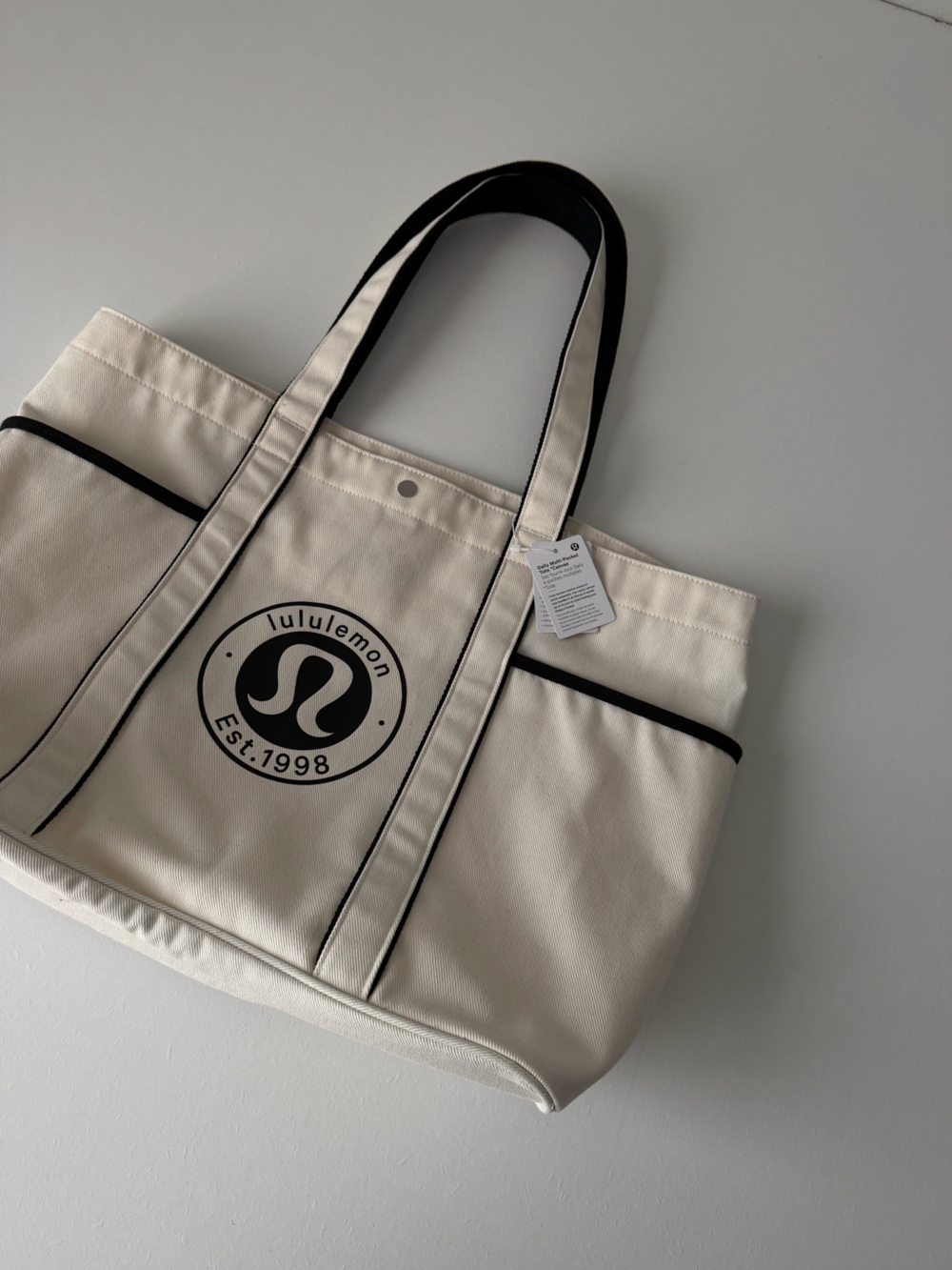 NWT Lululemon Daily Multi Pocket Tote Canvas - Picture 4 of 9